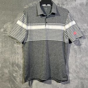 ADIDAS MENS GOLF POLO CLIMALITE GRAY SIZE MEDIUM